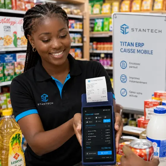 Terminal STANTECH dans une boutique